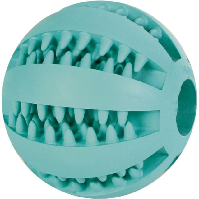Kamuolys TRIXIE Denta Fun, mėtinis, natūrali guma, 7 cm
