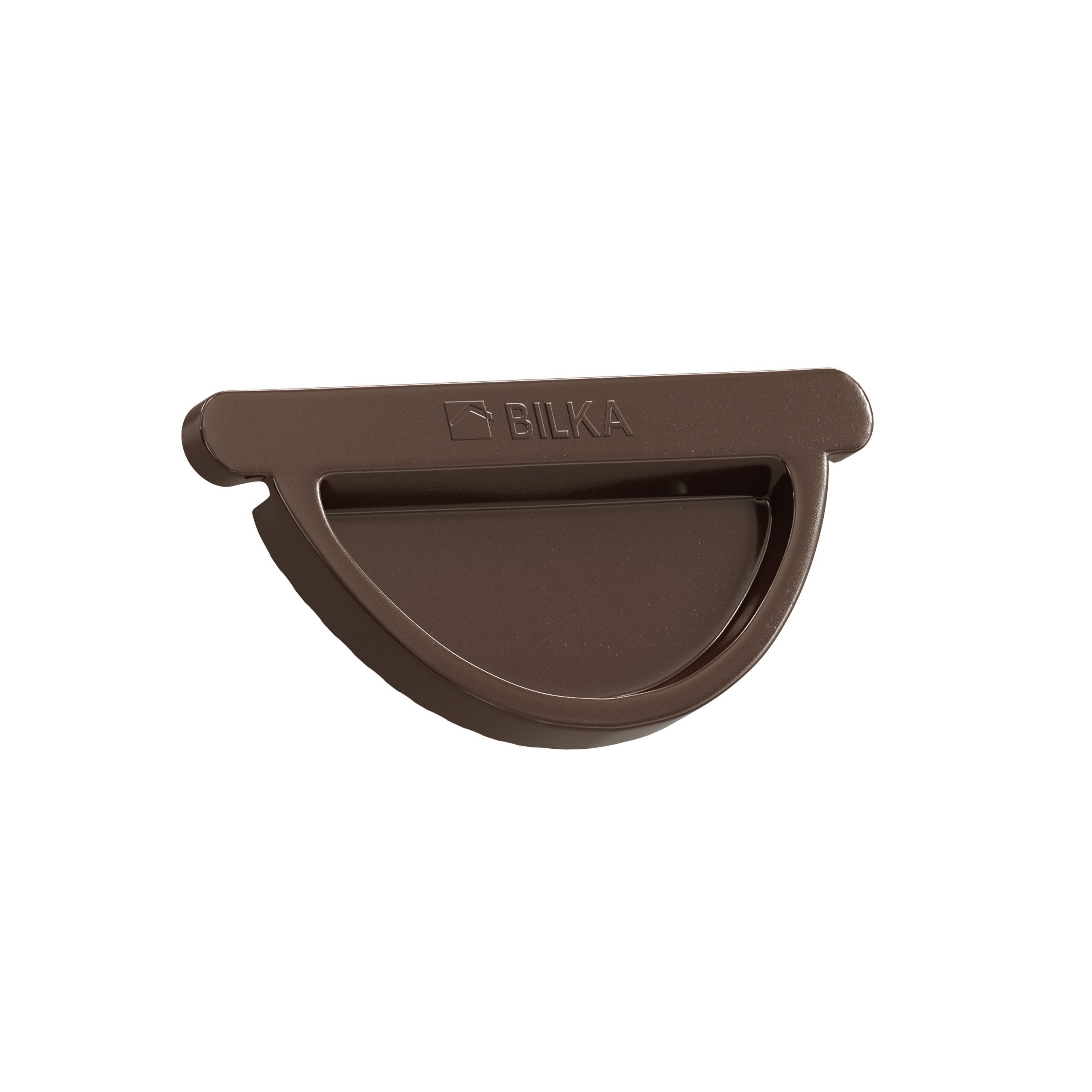 Latako dangtelis BILKA, universalus, skersmuo 125 mm, šokolado spalva, RAL8017