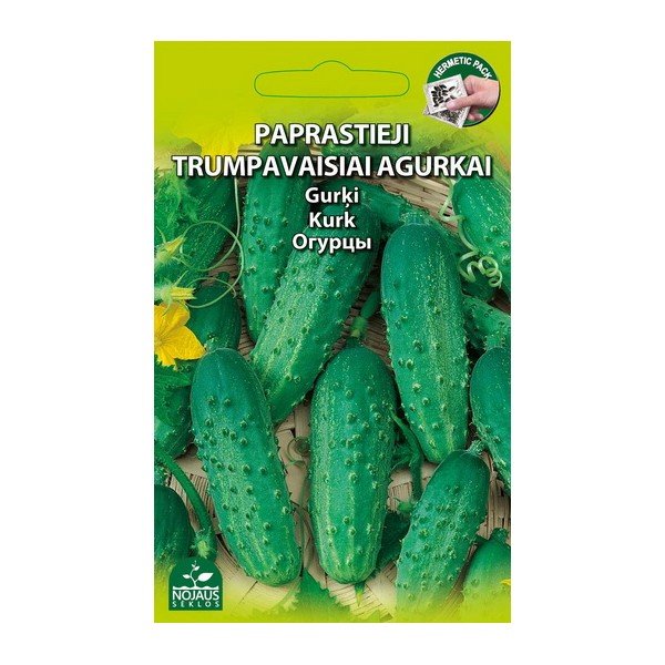 Sėklos daržovių, agurkai , (02-07mėn)