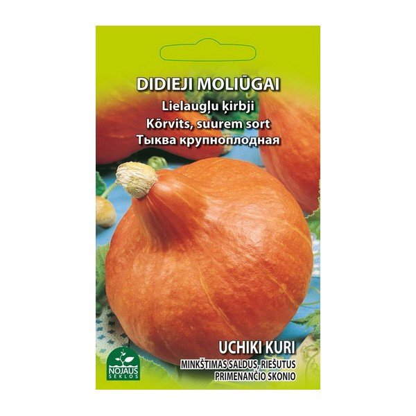 Sėklos daržovių, moliūgai UCHIKI KURI, 2 g (02-07mėn)
