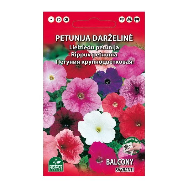 Sėklos gėlių, petunija, balkoninė, (02-07mėn)