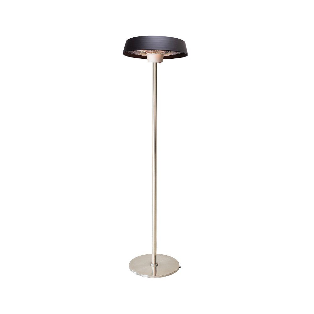Infraraudonųjų spindulių šildytuvas 4IQ Saturn, aukštas, juodas, IP34, 2000 W
