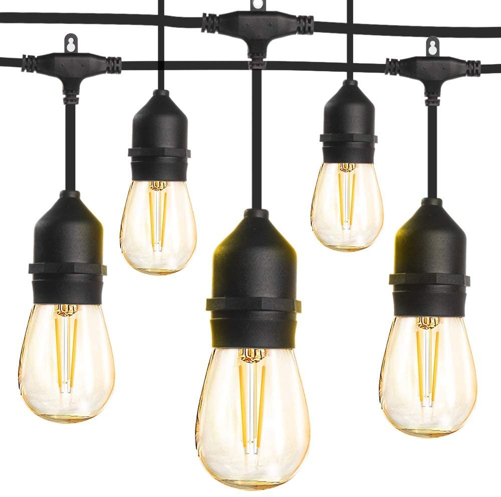 Pakabinamas LED šviestuvas G.LUX, Gr-Led-String Light-10M/10Lh/10X2W, 20 W, 10 x E27, 2700 K, 2000 lm, IP44