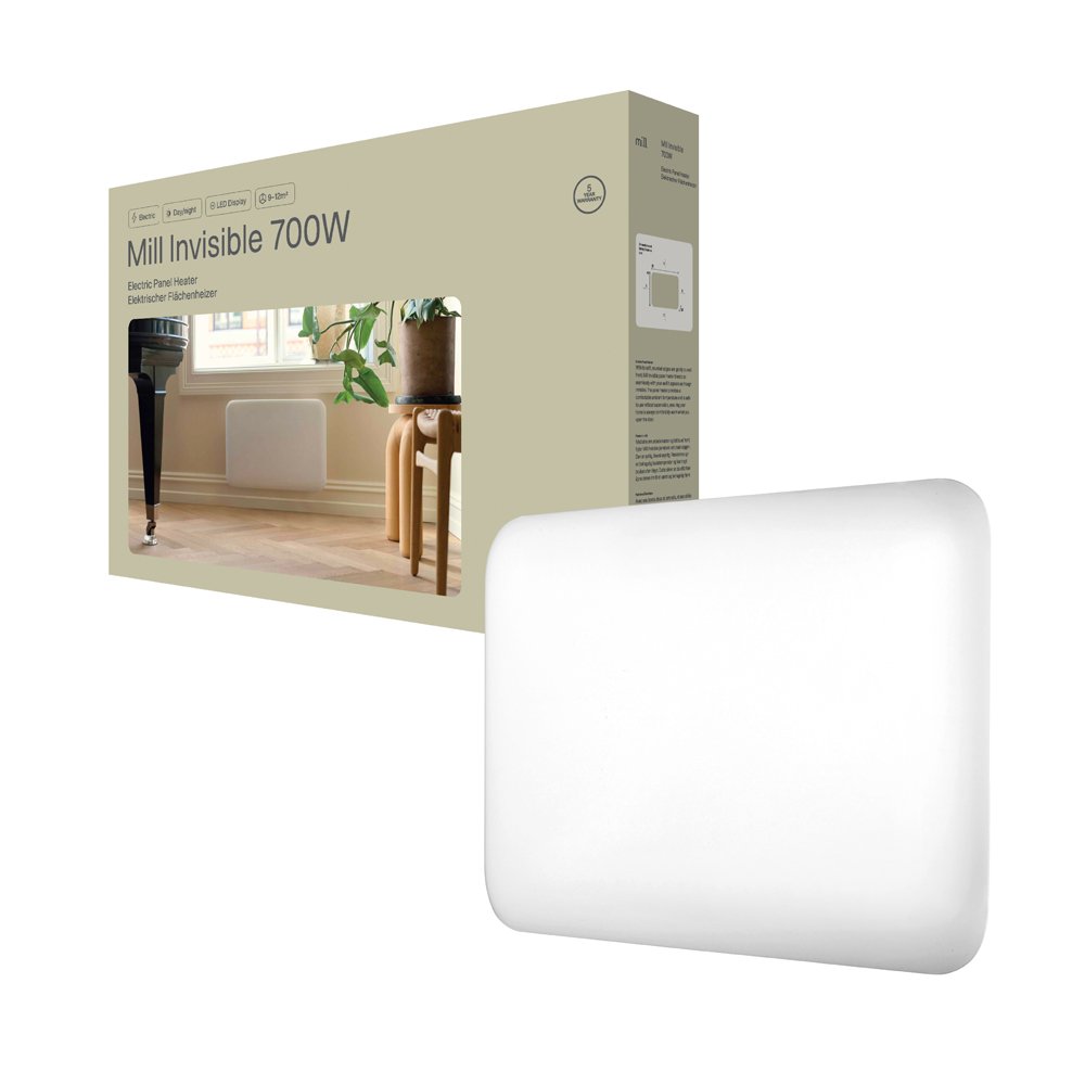 Konvekcinis šildytuvas MILL IB700DN, 700 W,  9-12 m² patalpoms, baltos sp.