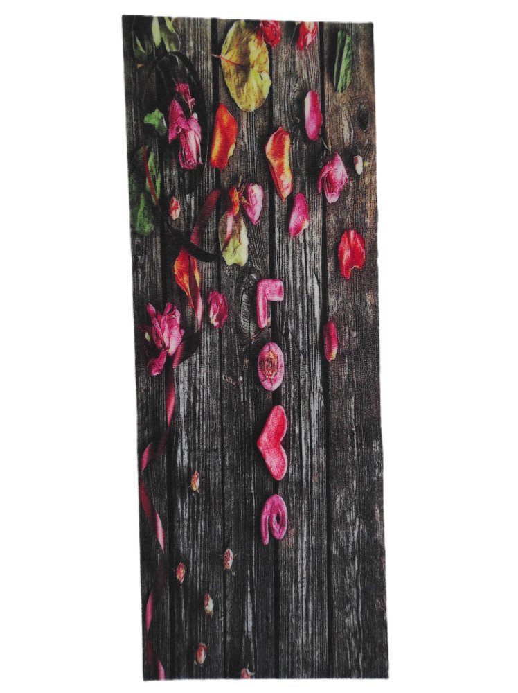 Kilimas RICCO Granada Love, 45 x 120 cm, 100% neaustinė medžiaga su PVC pagrindu