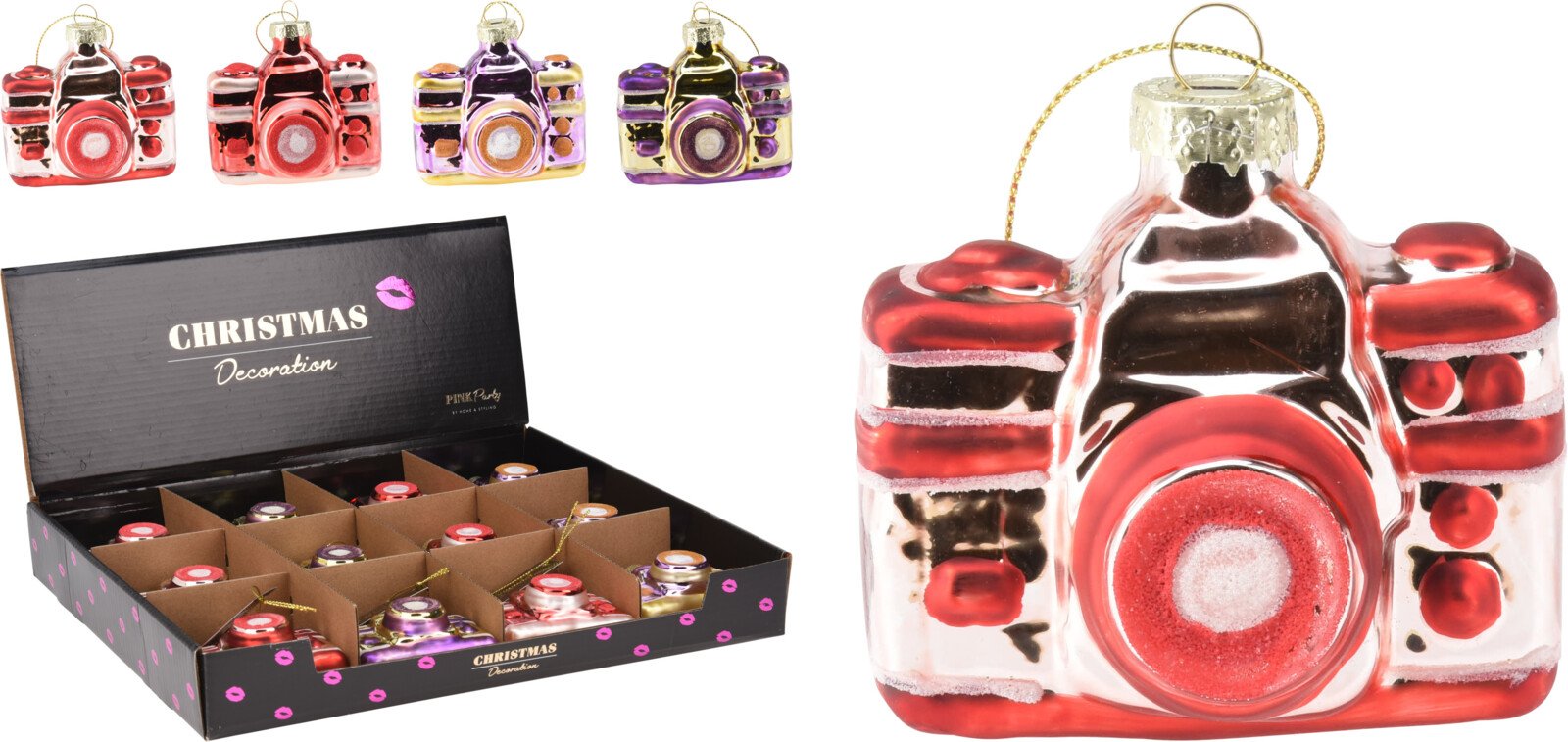 Eglutės žaisliukas Kamera, 4 skirtingi dizainai, 77 x 40 x 60 mm