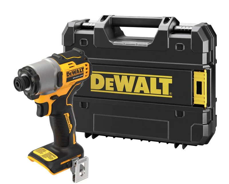 Akumuliatorinis smūginis suktuvas DEWALT DCF840NT-XJ, 1/4 griebtuvas, maks. sukimo momentas 192 Nm, 18 V, be akumuliatorių ir kroviklio, lagamine