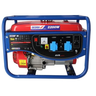 Elektros generatorius DEDRA DEGB2510, vardinė galia 2000W, degalų bako talpa 15 l