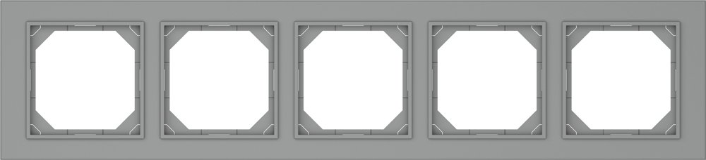 Rėmelis VILMA QR1000, 5 vietų, pilka matinė sp., R05 FIT LINE