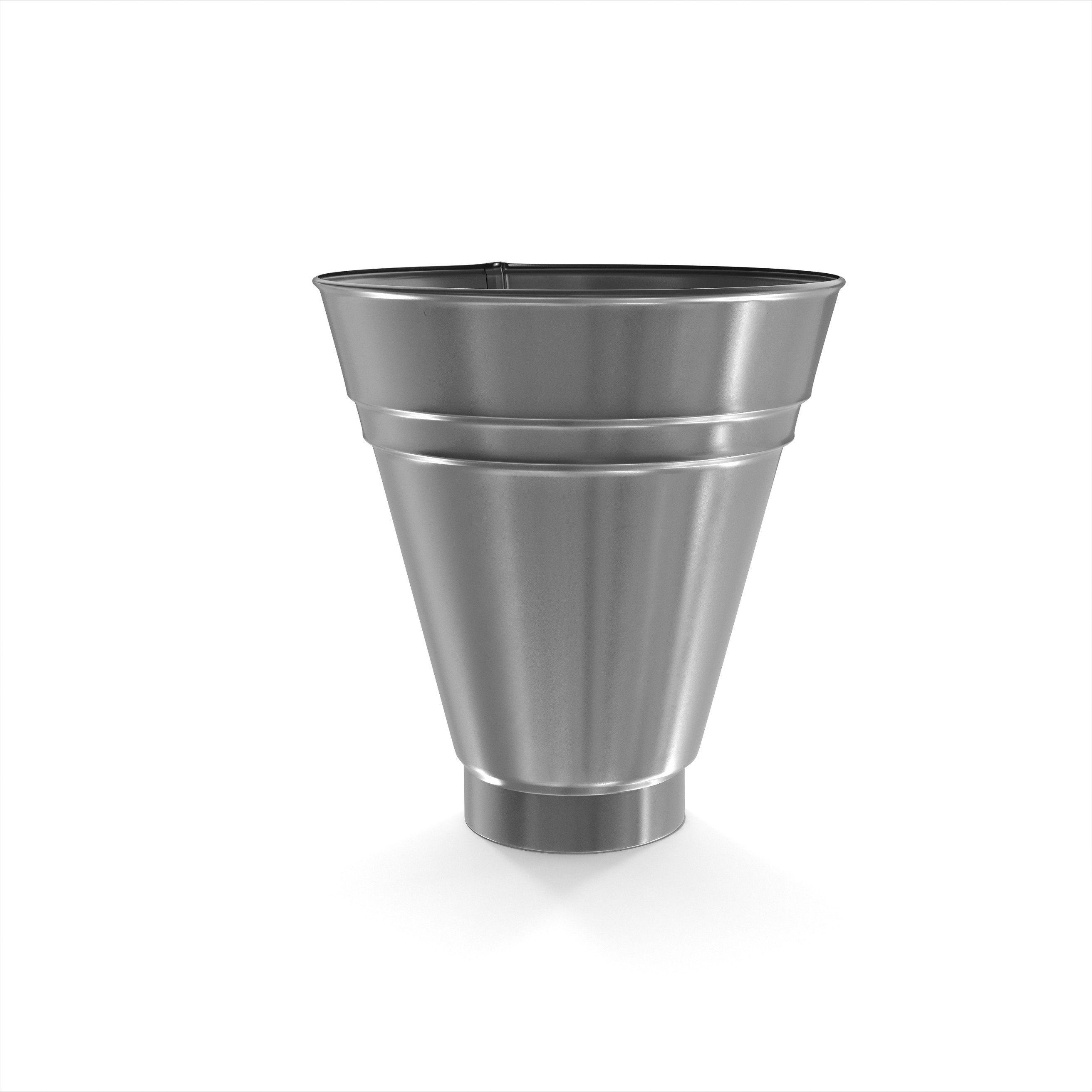 Piltuvėlis / Vandens surinkėjas BILKA, skersmuo 90mm, sidabrinė spalva, RAL9006