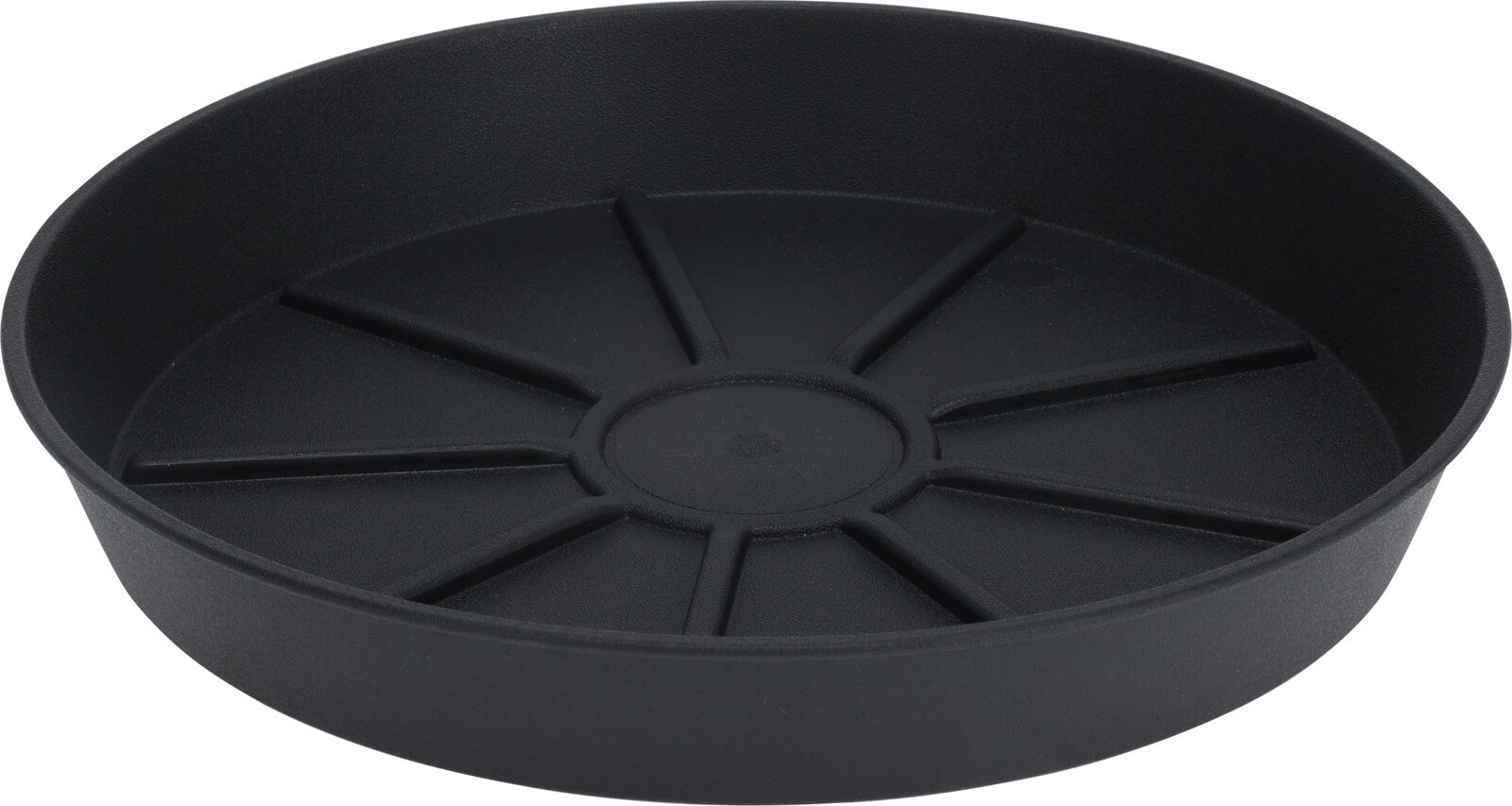 Plastikinė lėkštutė, antracito sp., skersmuo 20 cm