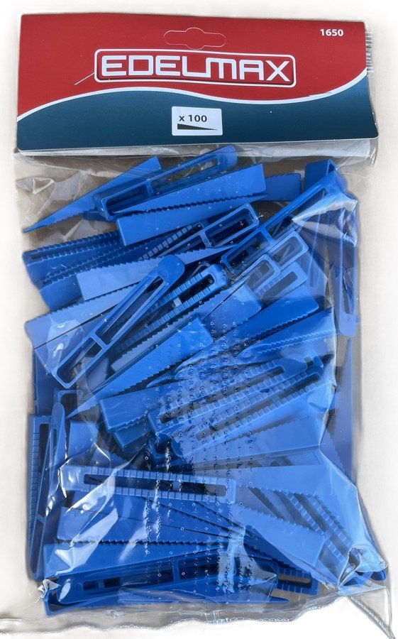 Plytelių pleištai EDELMAX, storis 6-15 mm, išlyginimo sistemai, 100 vnt.