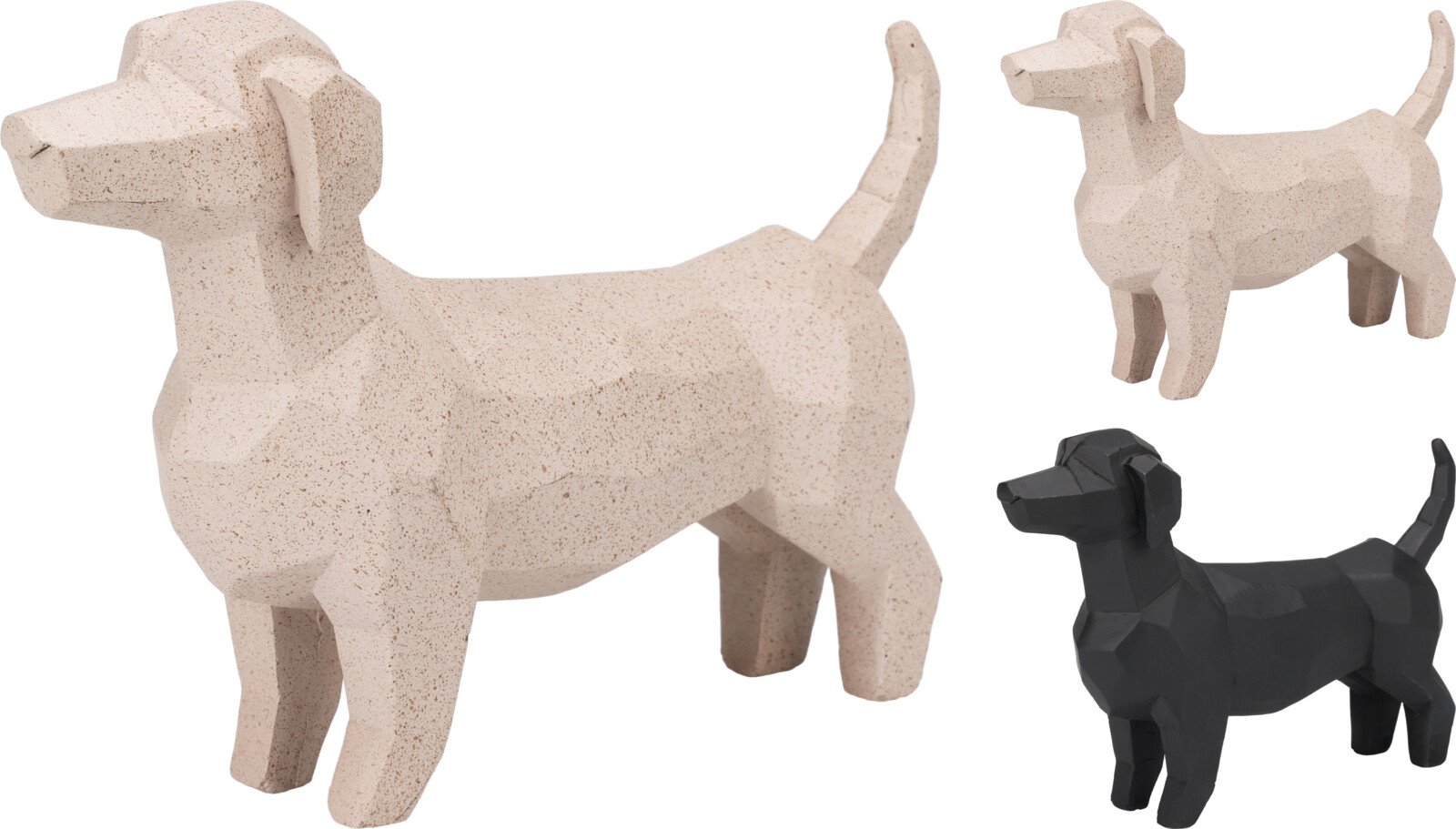 Sodo dekoracija Šuniukas, 2 skirtingų sp., 14 x 5 x 21 cm.