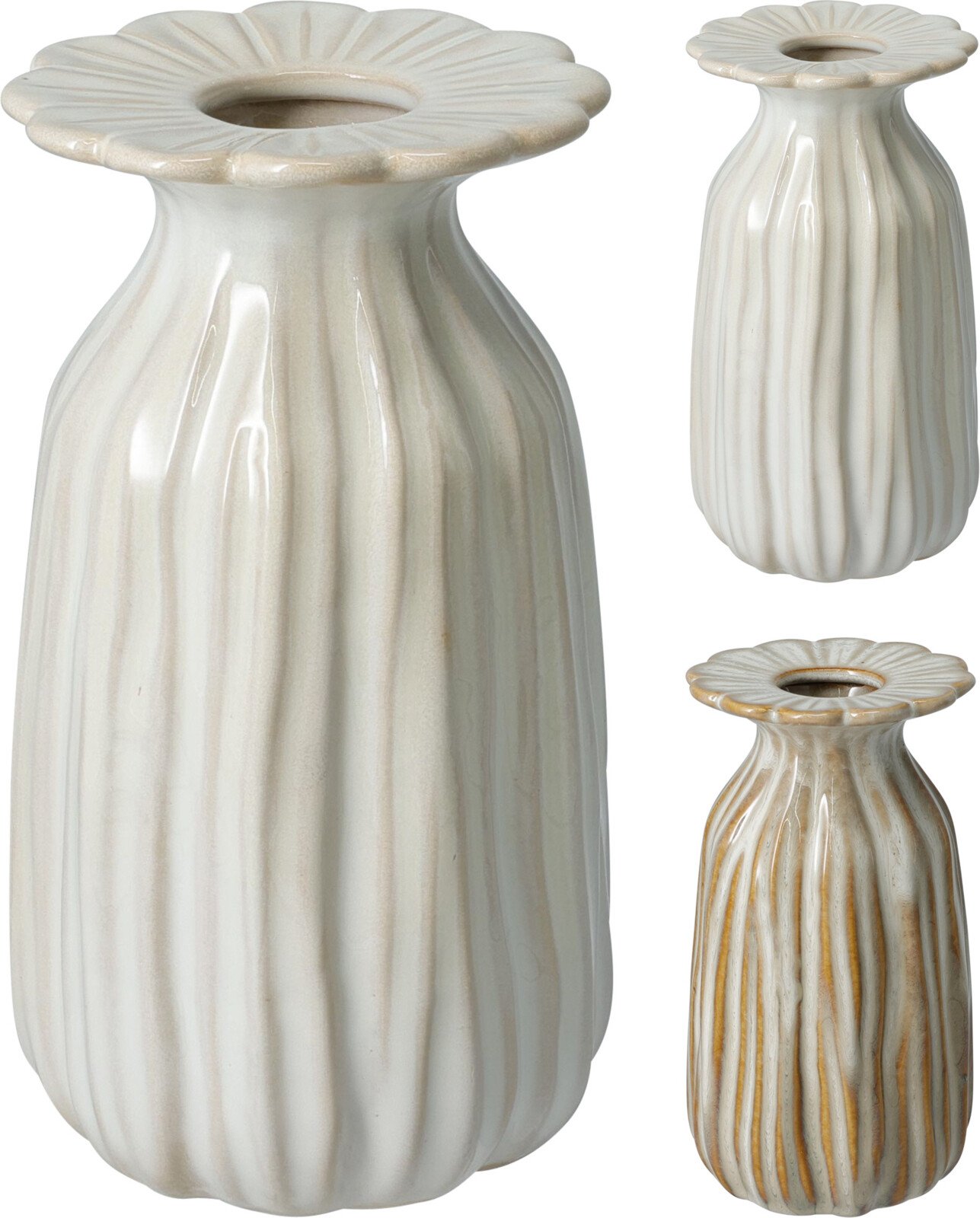 Vaza, porcelianinė, 14,5 cm, 2 skirtingų sp.