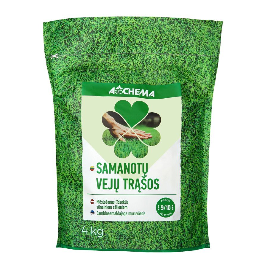 Samanotų vejų trąšos AGROCHEMA, 4 kg