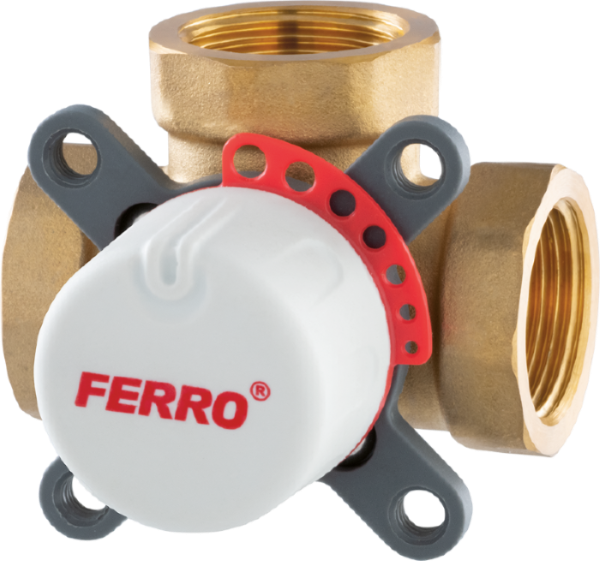 Pamaišymo vožtuvas FERRO, 1 1/4", 3-eigis, 10bar, -10 -100 °C, ZMV33