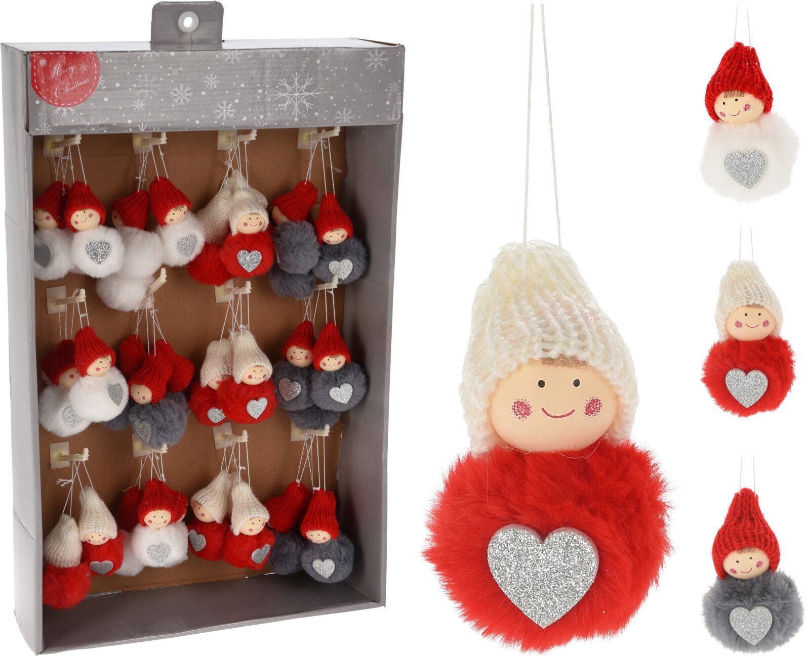 Eglutės žaisliukas Angelas, skirtingų sp., 5 x 5 x 9 cm