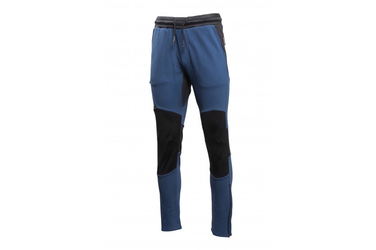 Sportinės kelnės HOGERT TECHNIK Axel, mėlynos/juodos spalvos, 57% medvilnė, 37% poliesteris, 6% elastanas, 2XL (56) dydis
