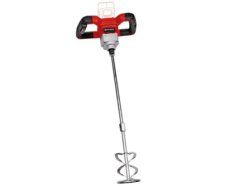 Akumuliatorinė mišinių maišyklė EINHELL TE-MX 18 Li, Solo, 18 V, Li-ion, be akumuliatoriaus ir kroviklio, tvirtinimas M14, yra maišytuvas Ø 100 mm