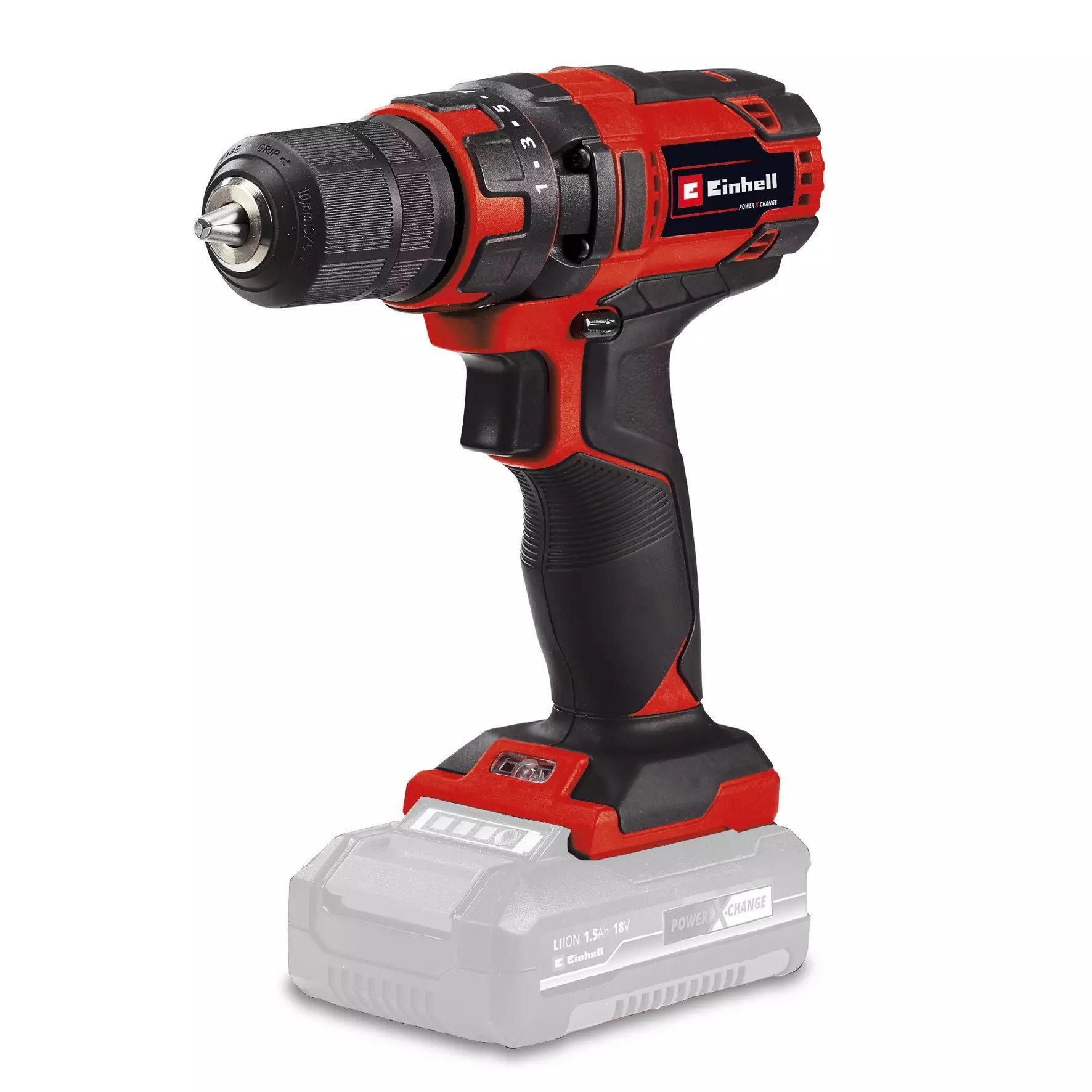 Akumuliatorinis gręžtuvas EINHELL TC-CD, 18/35 Li, Solo, 18 V, Li-ion, svoris 0,97kg, sukimo momentas 35Nm, be akumuliatoriaus ir kroviklio