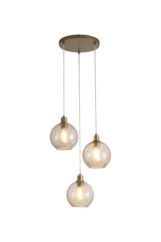Pakabinamas šviestuvas SEARCHLIGHT Radiance, E27, 3 x 60W, 230V, 460 x 460 x 300 mm, maksimalus aukštis 1200 mm, 44520-3CP