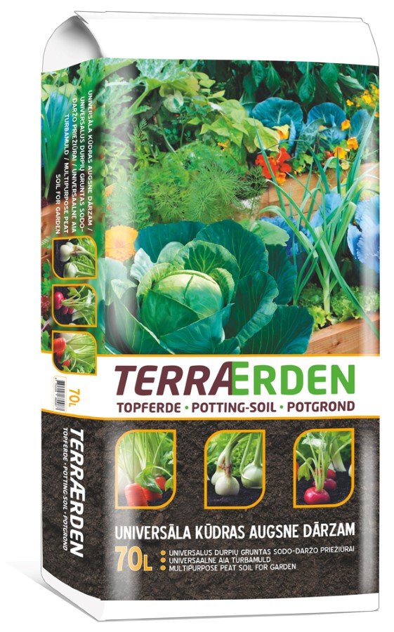 Durpių substratas sodui ir daržui Garden Terraerden, 70 l