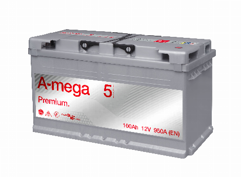 Akumuliatorius A-MEGA PREMIUM 12 V, 100 Ah, 950 A, EN