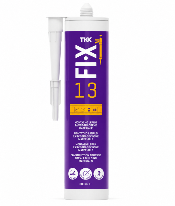 Montažiniai universalūs klijai TKK Fix 13 Construction, 300 ml