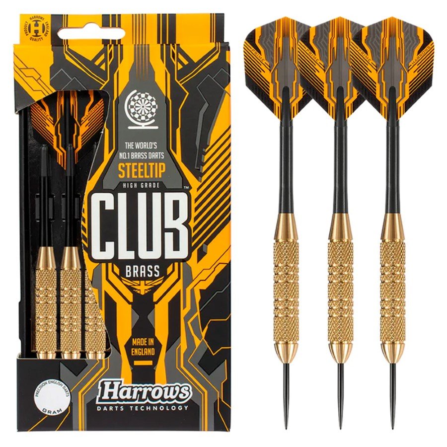 Darts strėlytės steeltip HARROWS Club Brass, 3x20 g