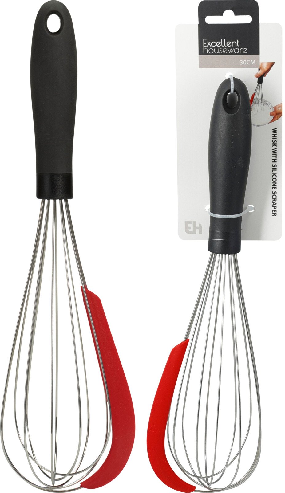 Rankinis plaktuvas su plastikine rankena, 30 cm