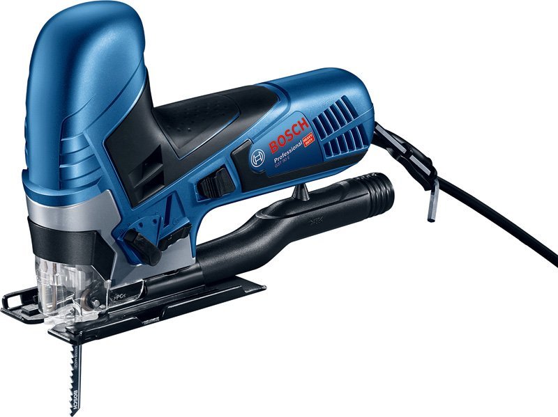 Elektrinis siaurapjūklis BOSCH Professional GST 90 E, galia 650 W, dulkių nusiurbimo galimybė