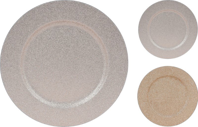 Dekoratyvinė lėkštė, blizganti, 2 skirtingos sp., 33 cm