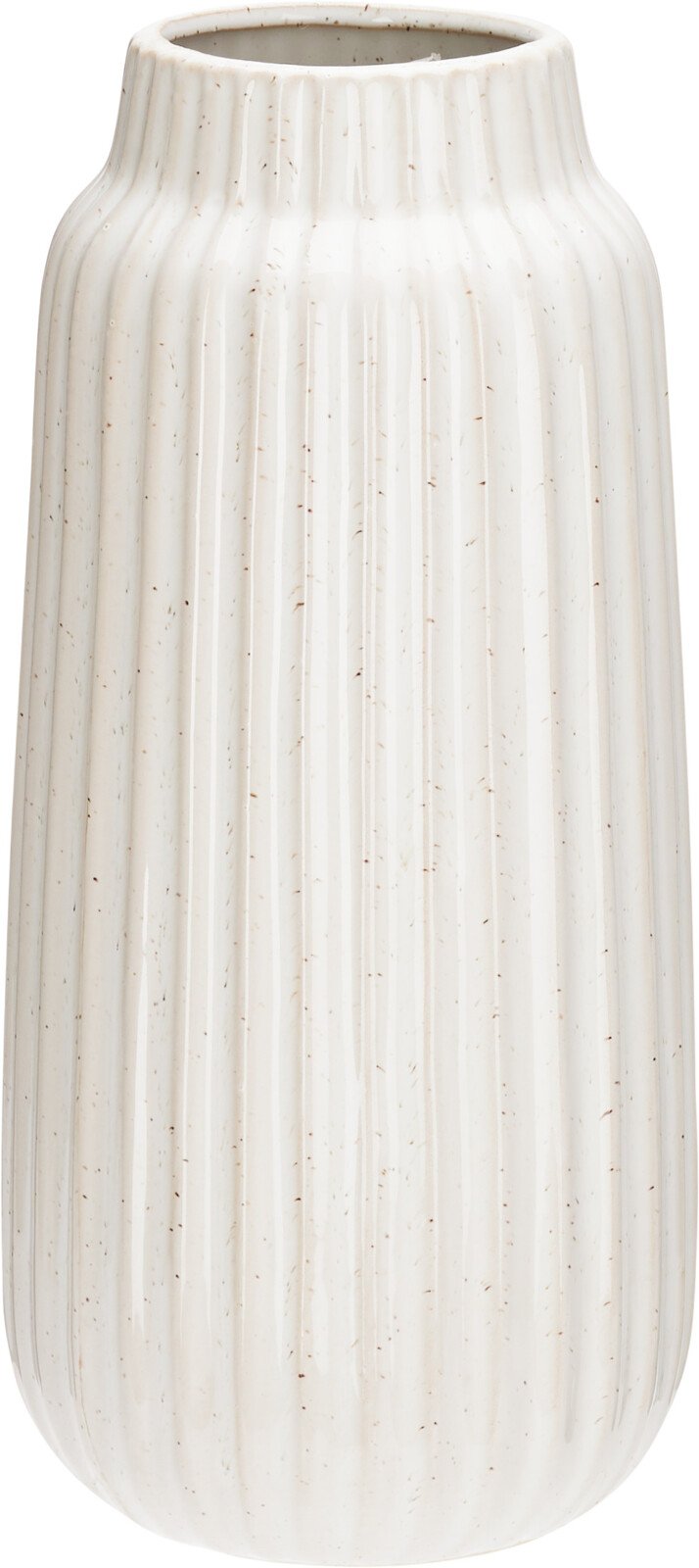 Vaza, 13 x 13 x 29 cm, baltos sp., keraminė