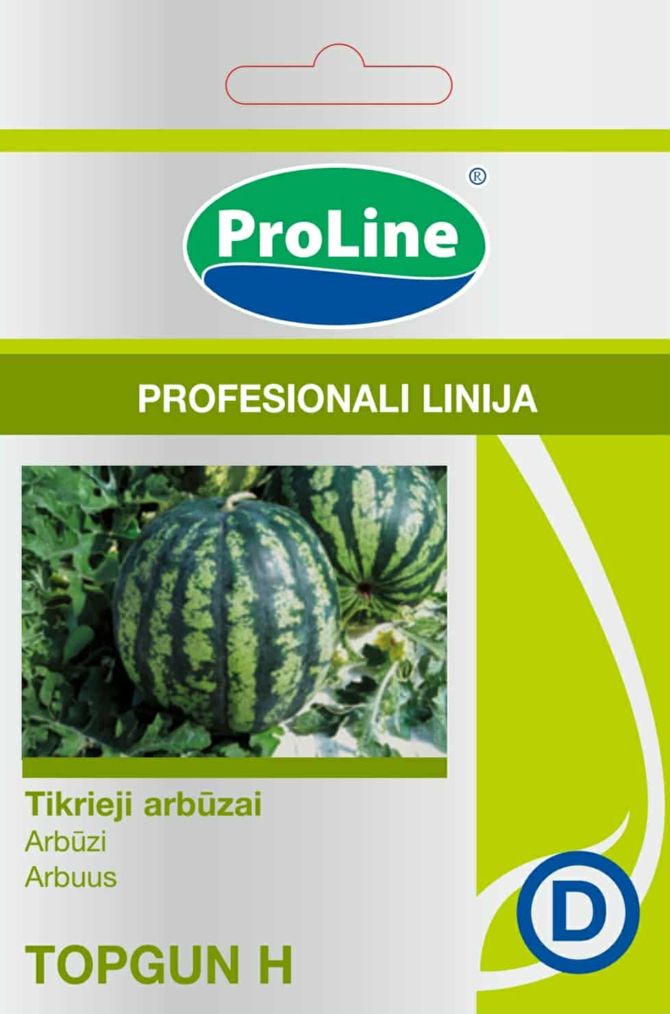 Daržovių sėklos, PROLINE arbūzai Top Gun H, 5 s., D