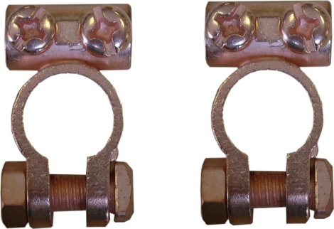 Akumuliatoriaus gnybtai 51302, žalvariniai, 2 vnt