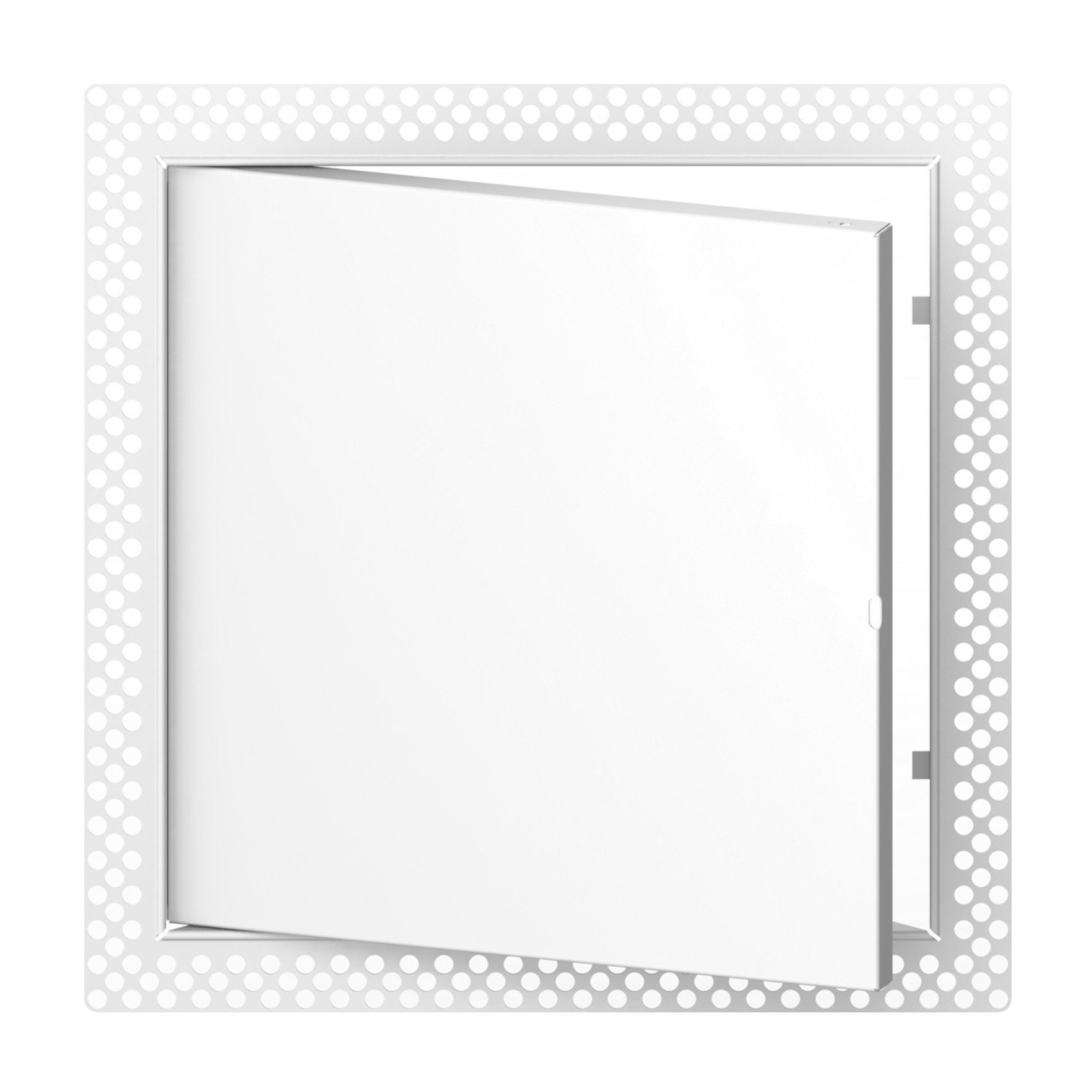 Revizinės durelės EUROPLAST ESLM3030, 300 x 300 mm, priglaistomos, metalinės, baltos