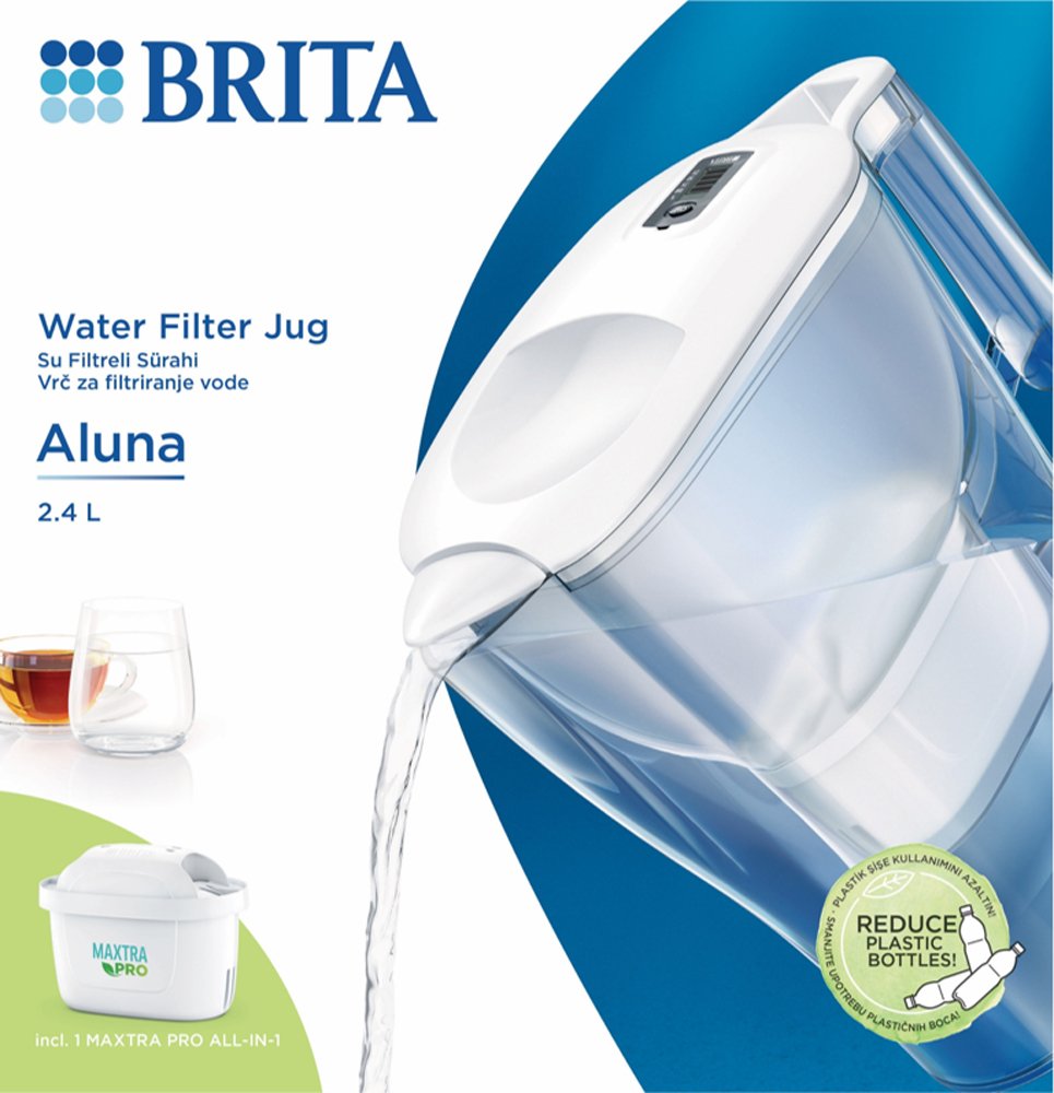 Filtravimo indas BRITA, ALUNA 2.4L MXPRO, baltas