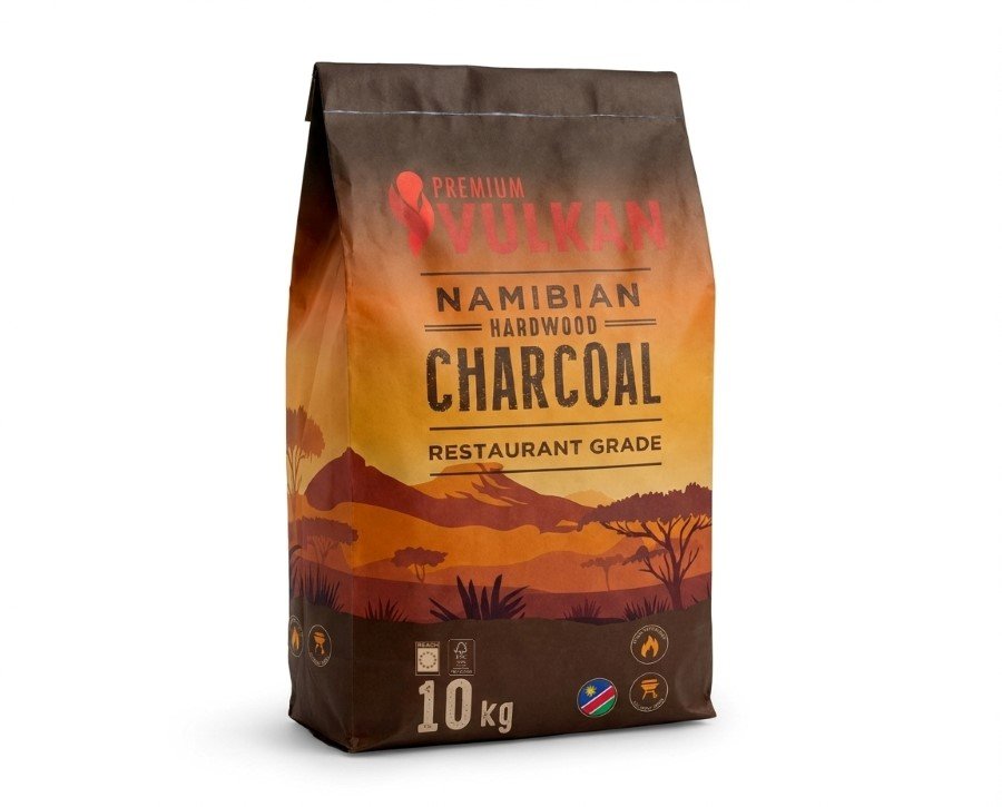 Medžio anglis VULKAN, 10 kg, kietmedis, restoraninė frakcija