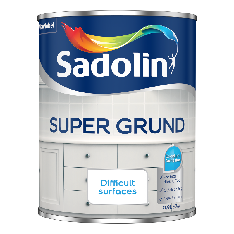 Gruntavimo dažai SADOLIN Super Grund, 0,9 l, BW bazė, balti, visiškai matiniai