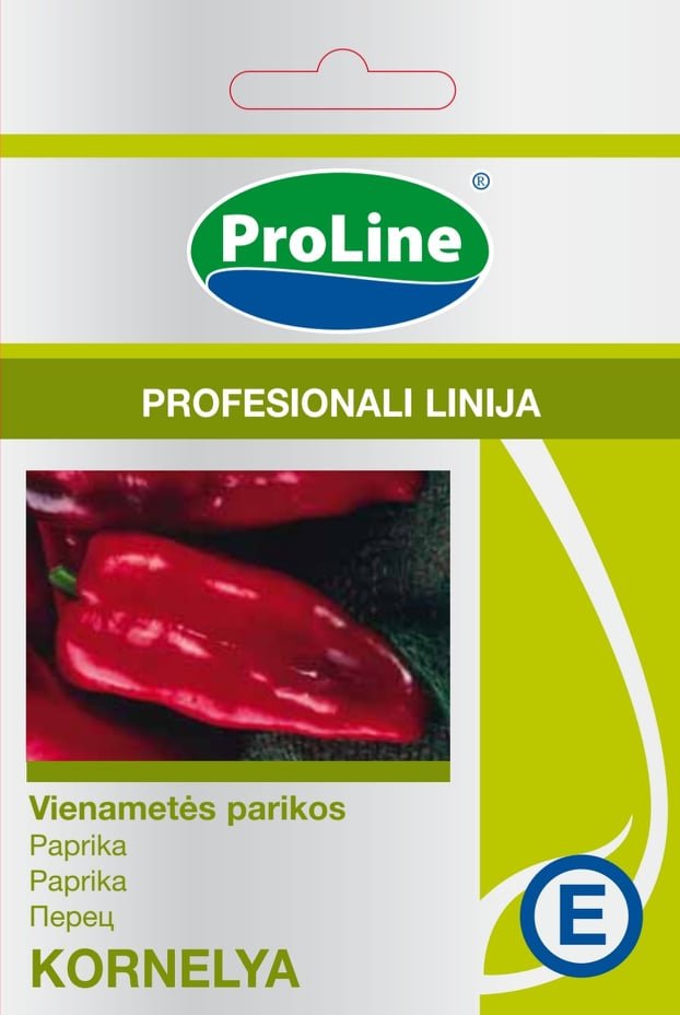 Daržovių sėklos, Paprikos PROLINE KORNELYA, 10 g E