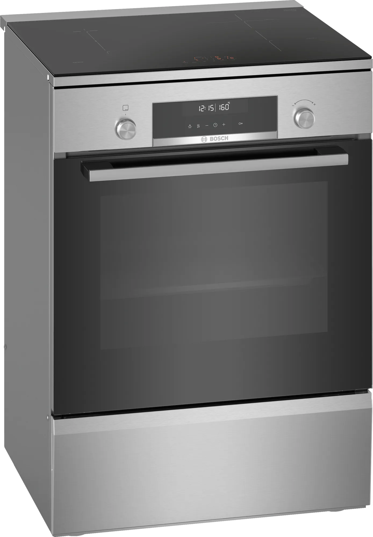 Laisvai pastatoma viryklė BOSCH HLS79Y351U, su indukcine kaitlente, nerūdijančio plieno sp.