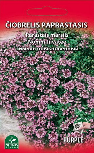 Sėklos gėlių, čiobrelis paprastasis, (02-07mėn)