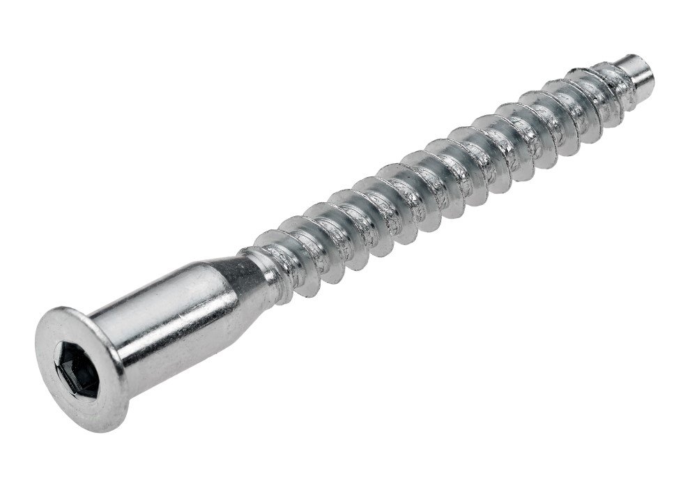 Konfirmatai HETTICH, 6,3 x 60 mm, cinkuoti, 50 vnt., Hex, 9247610