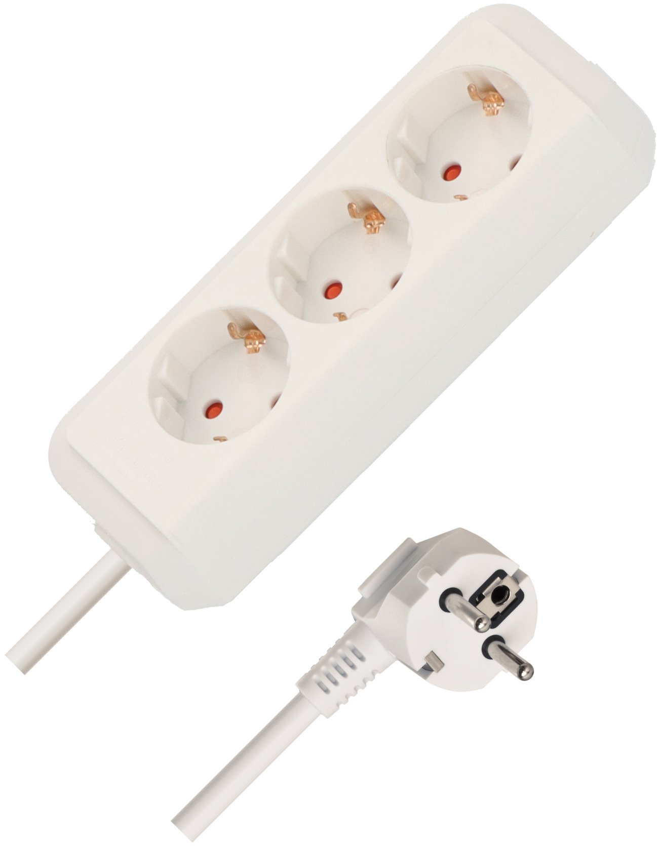 Ilgiklis BRENNENSTUHL Eco-Line, 3 lizd., 1,5m, su įž., be jungiklio, 3x1,5, baltos sp., 1158610015