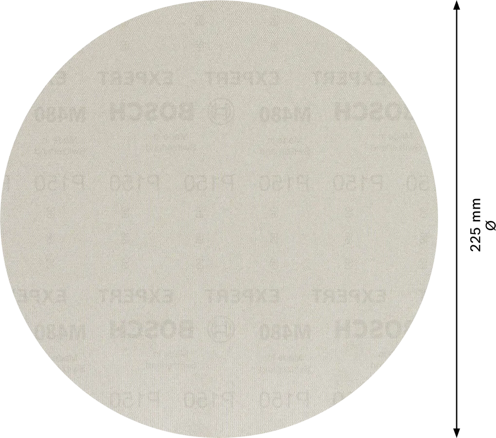 Šlifavimo tinklelis BOSCH, M 480, 225 mm, G150, 25 vnt.