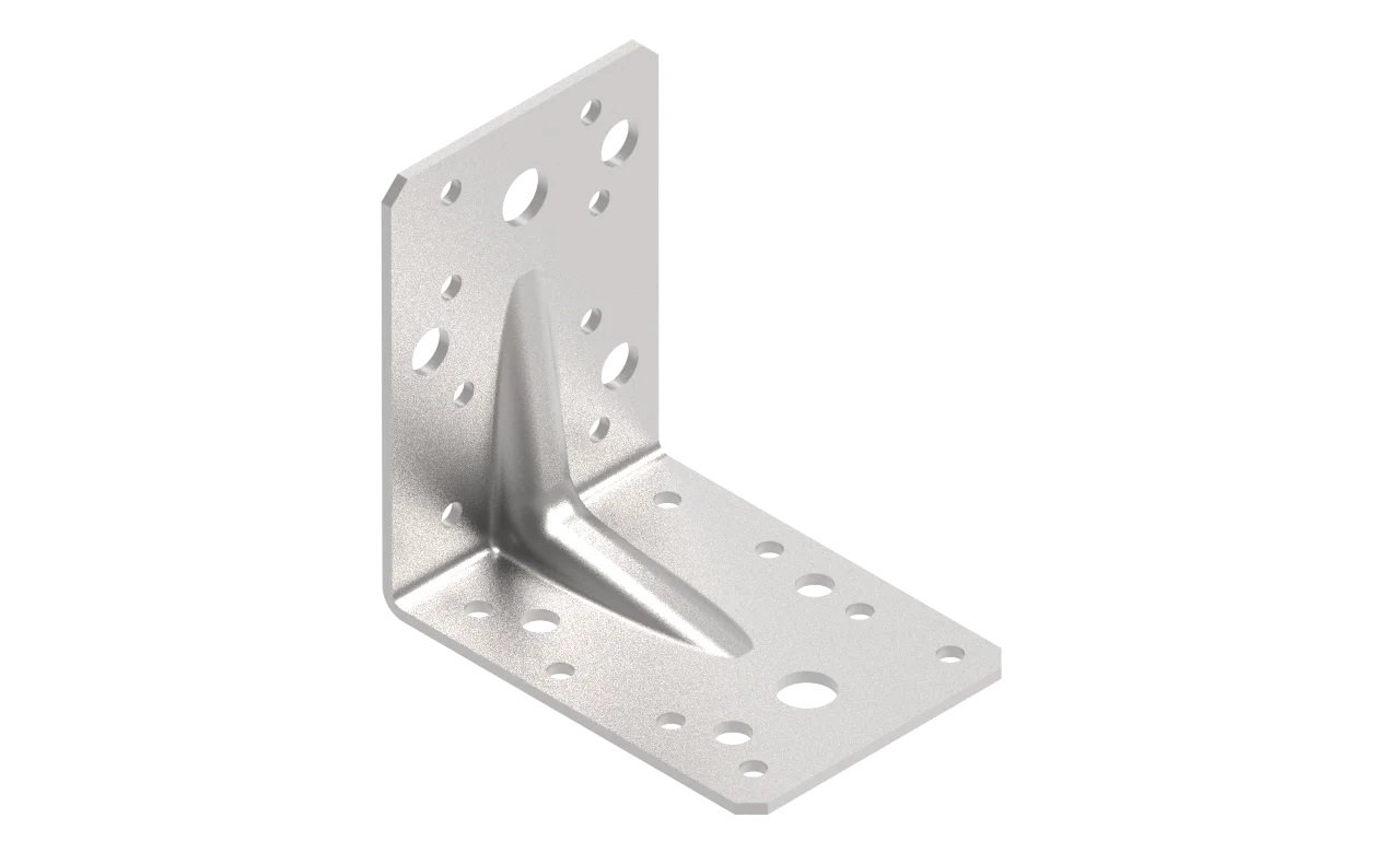 Sustiprintas kampas ARRAS, 90 x 90 x 65 x 3 mm, cinkuotas, 71339
