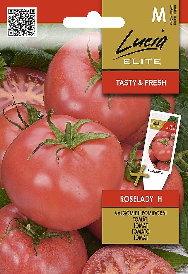 Daržovių sėklos, LUCIA ELITE ELN pomidorai valgomieji ROSELADY H, 0,1 g., M