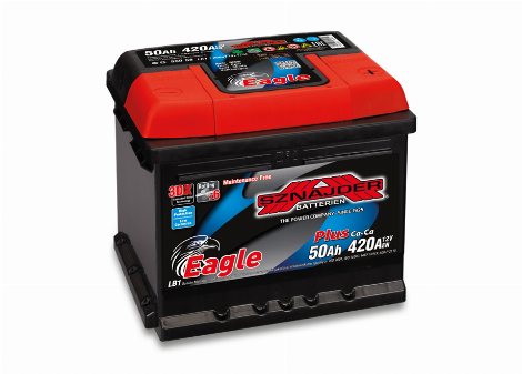 Akumuliatorius SZNAJDER EAGLE CALCIUM PLUS 12 V, 50 Ah, 420 A, EN
