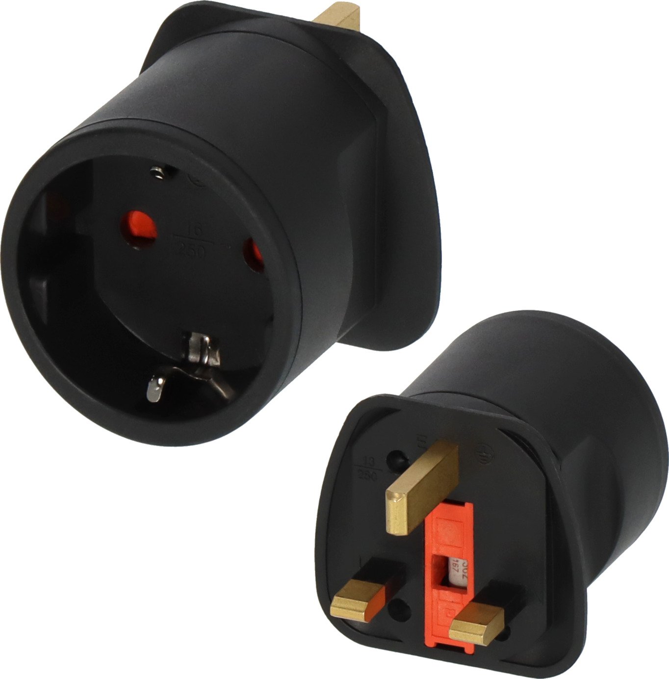 Adapteris BRENNENSTUHL Euro-Uk, 13A 250V, su saugikliu, 1508533