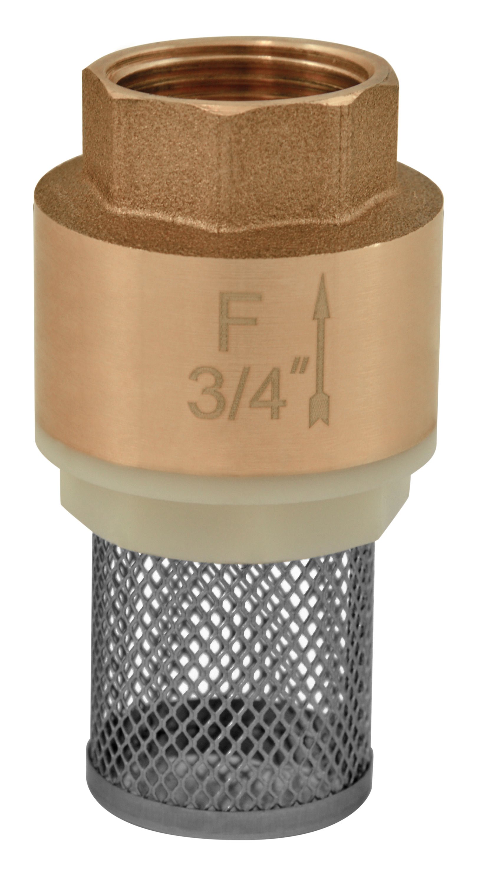 Atbulinis vožtuvas su filtru FERRO K20 1/2" F, su plast. uždarymo elementu, K20